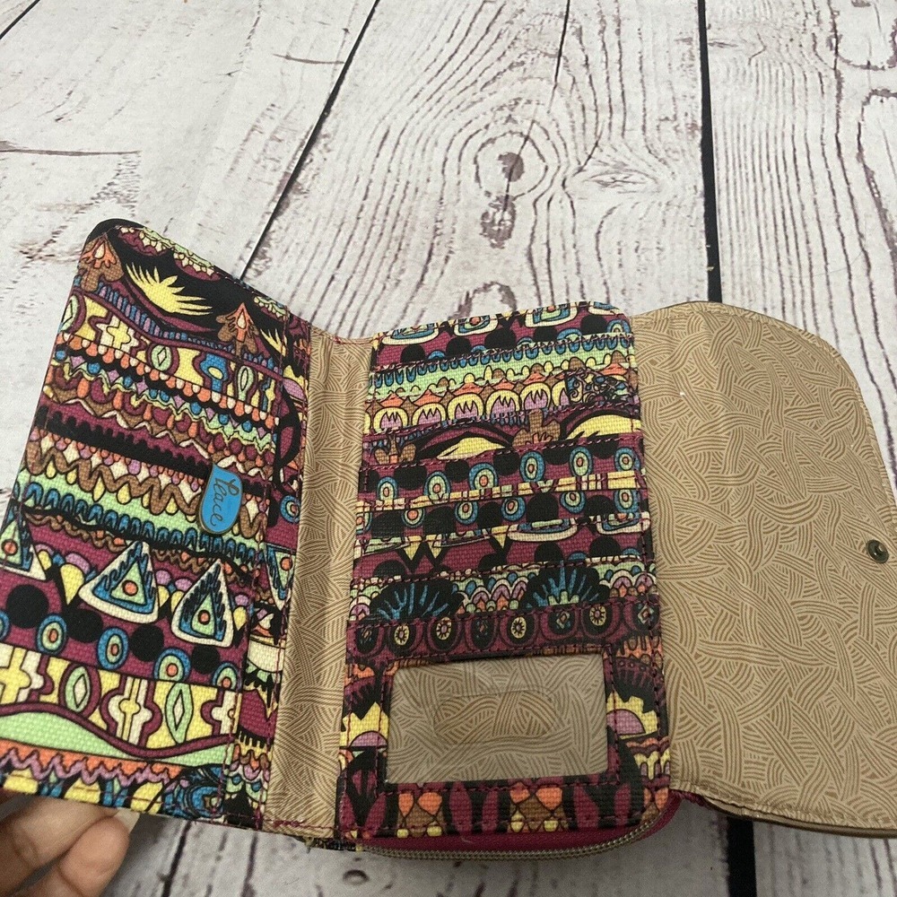 Sakroots Wallet Wristlet Bag Rectangle Colorful Aztec Multipockets Card Holder - Picture 4 of 8